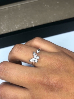 Anillo Micropave Mariposa