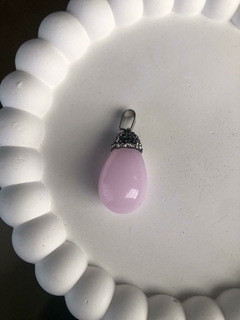 Dije Cuarzo Rosa Strass