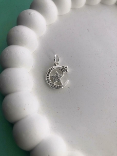 Dije Estrella + Luna Ac Blanco