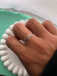 Anillo Estrellitas Ac Blanco