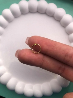 Piercing Bcr Torzado Dorado