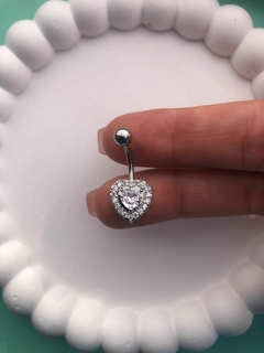 Piercing Ombligo Cubic Corazon - comprar online
