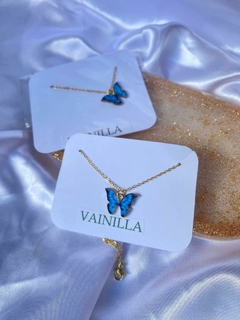 Cadenita Mariposa Azul