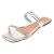 sandaia rasteira de tira de strass - comprar online