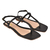 Sandalia Rasteira de tiras -