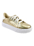 Tenis Feminino Casual Dourado Plataforma Delicado Confortavel - Patrizza calçados