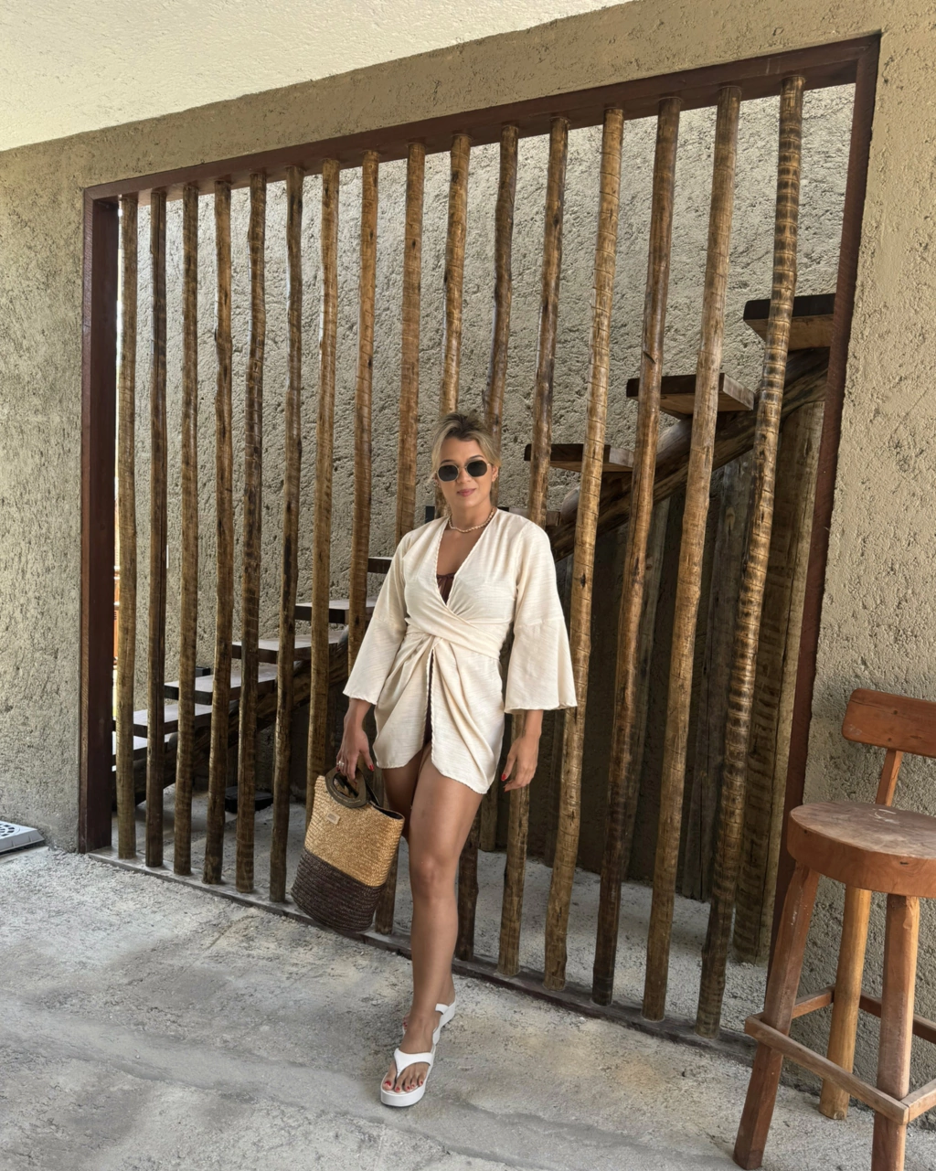 Vestido Areia