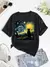 Camiseta Starry Night Cat - Com Amor Van Gogh | Alianças, Presente E Decoração, Capas De Celular