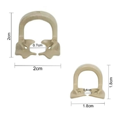 Grapas Dentales Atraumáticas de resina para dique de goma - OutLetDental.mx