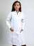 Jaleco Feminino Basic - Branco de botão embutido - comprar online