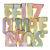 BANDERIN FELIZ CUMPLEAÑOS COLOR PASTEL CON DORADO