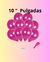 10 GLOBOS LATEX 10 " PERLADOS COLOR FUCSIA