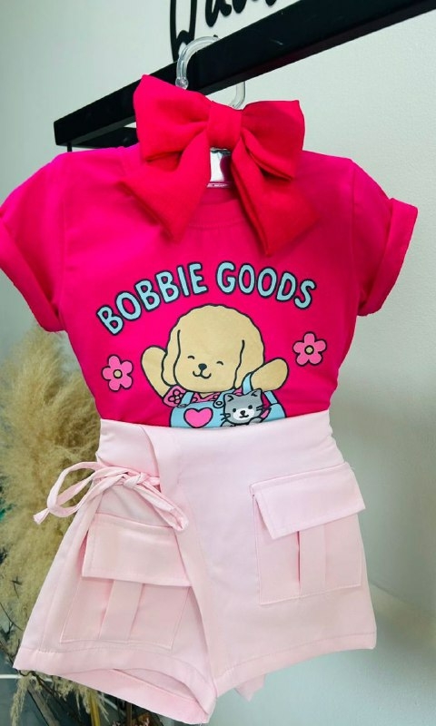 Blusa Infantil Bobbie Goods com Laço — Estampa Exclusiva