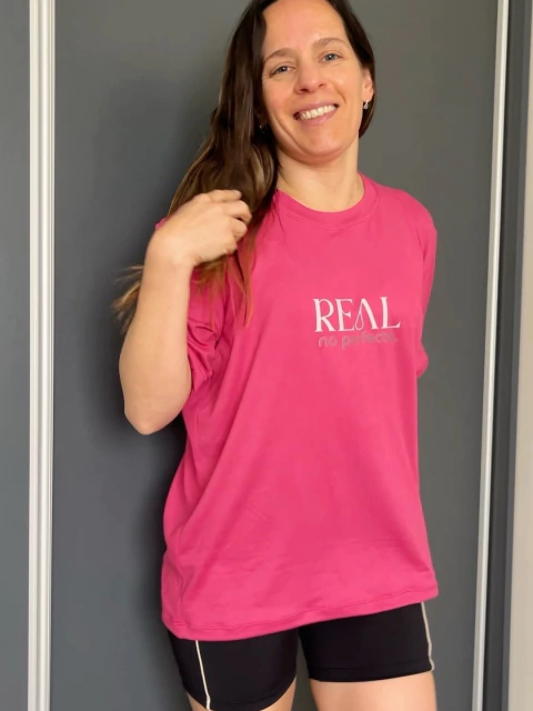 Remera Oversize Mantra - Fucsia - comprar online