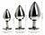 Kit Plug Anal Tamaño S M L Acero Inoxidable Corazon en internet