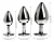 Kit Plug Anal Tamaño S M L Acero Inoxidable Corazon en internet