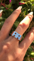 Anillo doble inicial Plateado - comprar online