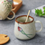 Taza de Cerámica Oriental Waves & Fish 350ml 7.5*9cm - comprar online