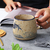 Taza de Cerámica Oriental Waves & Fish 350ml 7.5*9cm