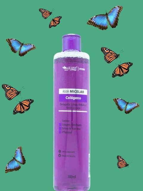 Água Micelar Colágeno 300ml - Max Love