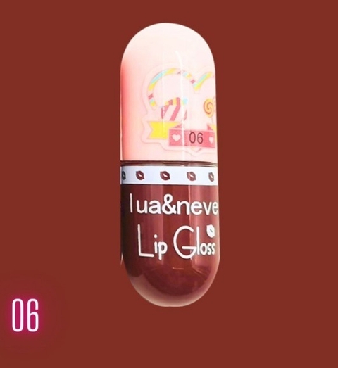 Mini Lip Gloss Cápsula cor 06 - Lua e Neve