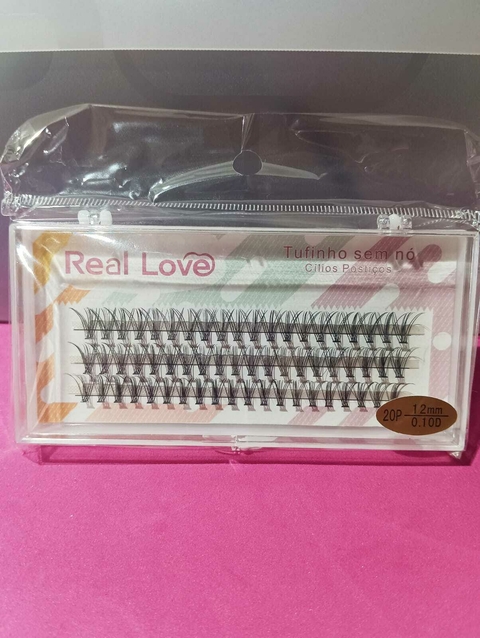 Cílios Postiços Tufinho Sem Nó – Real Love (Ref.20P-12mm)