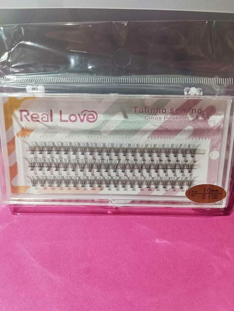 Cílios Postiços Tufinho Sem Nó – Real Love (Ref.12P-10mm)