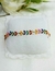 Pulseira Escama Resina Colorida Folheado a Ouro 18K