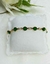 Pulseira Tifany Cristais Verde Folheado a Ouro 18K