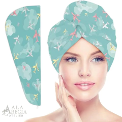 Toalla de microfibra para cabello - Ala Regia