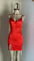 VESTIDO SATÉN ROJO