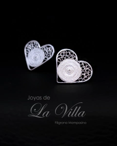 aretes en filigrana momposina, plata ley 950, Mompos, Mompox, aretas, joyas de la villa