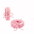 PORTA GUARDANAPO ARGOLA ROSA ACETINADA