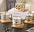 TAZA PREMIUM "CHUCHI" GOLD DISEÑO + PLATO+CUCHARA