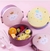VIANDA REDONDA CUTE CON TRABAS Y CUBIERTOS - comprar online
