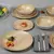 PLATO SERVICIO CERAMICA SIMIL MADERA X U
