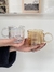TAZA DE VIDRIO ASA BURBUJA - Cositas Lindas