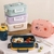 VIANDA HEALTHY ASTRONAUTA 3 DIVISIONES RECTANGULAR + CUBIERTOS en internet