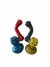 Bong con base rayada y tubo azul/rojo/lasmilcasitas - comprar online
