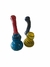 Bong con base rayada y tubo azul/rojo/lasmilcasitas - Las Mil Casitas Grow