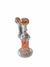 Bong transparente con ondas naranjas/lasmilcasitas - comprar online