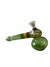 Bong tipo pipa redondo verde amarillo y negro/lasmilcasitas