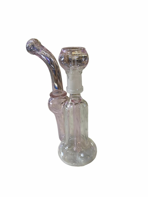 Bong boquilla larga y curva verde marino/rosa/lasmilcasitas