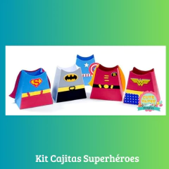 Kit de Corte Cajitas Superhéroes