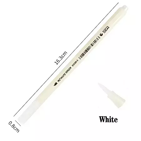 Caneta Brush Branca