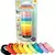 Kit C/9 rolos de Fita Crepe Colorida