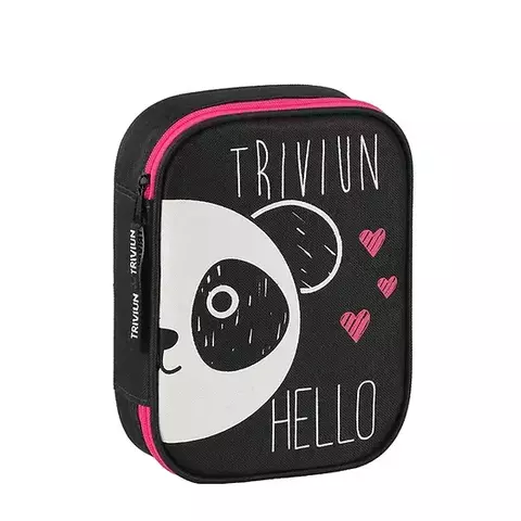 Estojo Preto com Urso - TRIVIUN