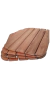 Alfombra De Madera Antideslizante 50cm X 35cm