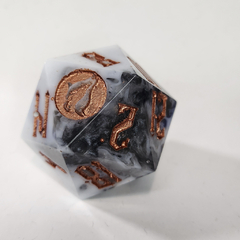 Marmol Blanco y Bronce