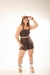 Conjunto Canelado de Compressão Shorts Café Premium - comprar online